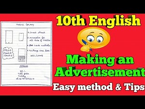 Advertisement making 10th standard English / 11th & 12 th english New syllabus Tips to get full mark