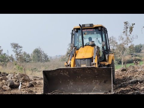 motar line is live! jcb unwanted stone remove work