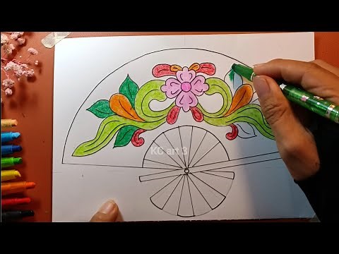 Bài 1 một số thể loại mĩ thuật lớp 6 - vẽ trang trí quạt giấy - dùng họa tiết chạm khắc đình làng