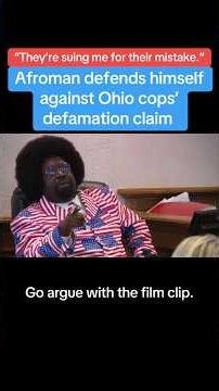 Afroman Defends Himself Against Ohio Cops’ Defamation Claim