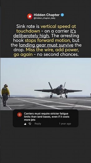 Carrier Sink Rate Explained – The Hook Stops You, But the Drop Tries to Break You