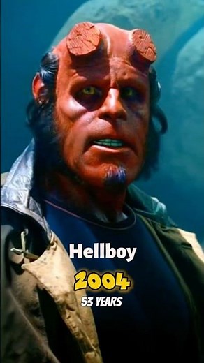The evolution of the Hellboy cast (2004) #hellboy #movie #beforeandafter