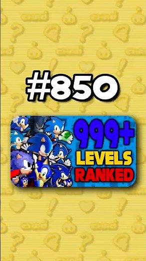 Number 850 - Ranking ALL 999+ Sonic Levels from Worst to Best