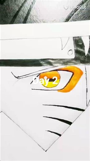 eye drawing Naruto for beginners 😮👆