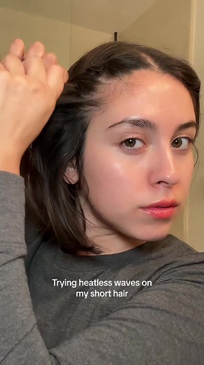 Heatless Waves for Short Hair Tutorial