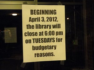 Budget Cuts Force Library to Reduce Hours, Re-Assign Staff