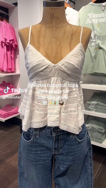Hollister Babydoll Tops: Perfect for Low-Rise Jeans