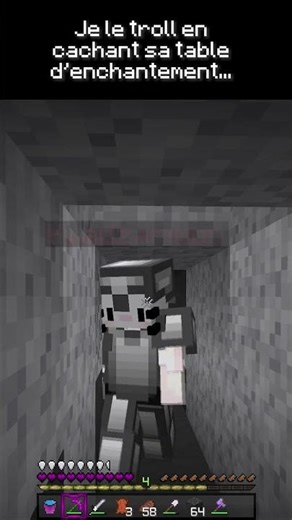 Je cache sa Table d'Enchant (Sky Defender 1) #minecraft #uhc