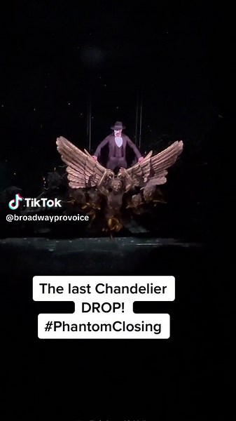 Last Chandelier Drop at Phantom of the Opera