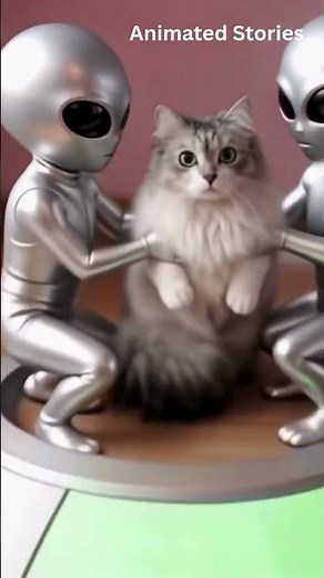 Alien Kidnap the cat | Animal kidnap | Animated Stories |