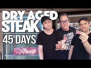 45 DAY DRY AGED STEAK EXPERIMENT AND TASTE TEST (IS IT WORTH IT?) | SAM THE COOKING GUY