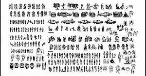 HUMAN CAD BLOCKS AND VEHICLE BLOCKS