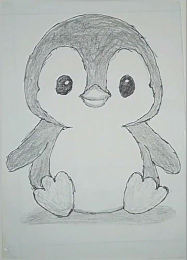 how to draw a cute penguin | step by step drawing for beginners ‪@julisart_123‬ #shorts