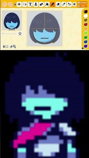 How to make Kris (Dark World) from Deltarune #kris #deltarune