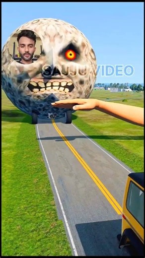 Big & Small Cars vs Giant Hand Slap #17-BeamNG. Drive #halo #helovideo