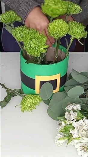 St. Patrick's Day Flower Arrangement