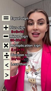 Some math signs#vickysenglish #english #trendingreels #words #vocabulary #expressions #phrases #learnenglish #speakenglish #ielts #ieltspreparation #speaking #practice #englishl | StarVicks Teacher