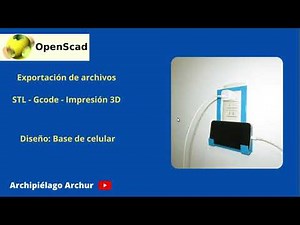 Openscad tutorial | Exportación de archivo | #7