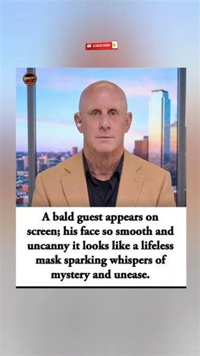 👤😱 Bald guest’s uncanny mask‑like face sparks viral whispers of mystery & unease ⚡🔥 #shorts #media