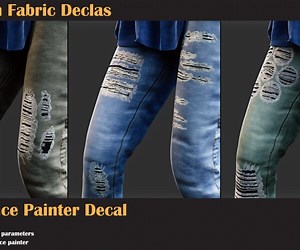 ArtStation - 35 Torn Fabric Substance Decals | Game Assets