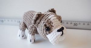 Perro Bulldog amigurumi tutorial