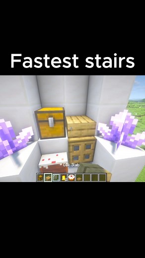 8K views · 54 reactions | Fastest stairs in Minecraft ☠️ #Minecraft #MinecraftGameplay #Gaming #LetsPlay #Gamer #MinecraftSurvival #MinecraftBuild #MinecraftAdventure #FacebookGaming #VideoGame #Minecrafter #MinecraftMods #HardcoreMinecraft #MinecraftTips | Gamer x 0TM21 | Facebook
