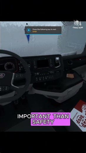Caught in a Heavy Rainstorm While Trucking from Zurich to Szczecin | ETS2 Heavy Rain Mod
