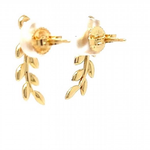 Tiffany & Co. 18ct Yellow Gold Paloma Picasso Olive Leaf Climber Earrings 4.23g