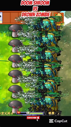 *DOOM SHROOM VS DRAWN ZOMBIE*#shorts #short #pvz #youtubeshorts #shortvideo #pvzfusion #gaming