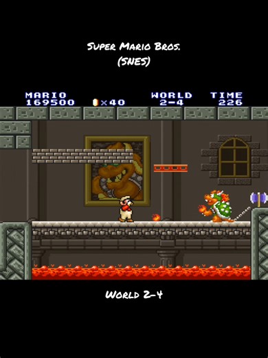 Super Mario Bros. (SNES) - World 2-4 #RetroGaming #nostalgia #supernintendo