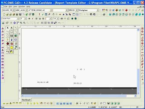 PC-DMIS Tutorial: How to insert the time, date and part name into a report template