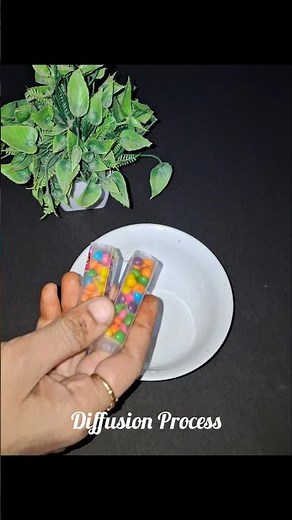 Diffusion process, simple science experiment at home #experiment #diffusion #science #trendingreels
