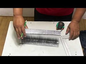 HOW TO FABRICATE CABLE TRAY ELBOW 90 DEGREES UPWARD! EASY WAY!