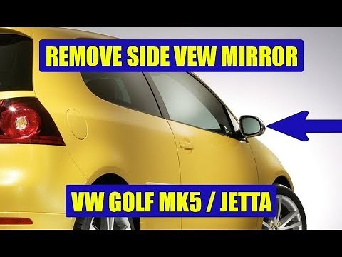 TUTORIAL: How to remove / replace side view mirror VW Golf Mk5, Jetta in 11 steps