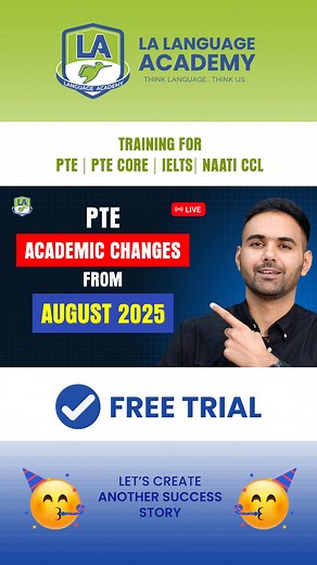 LA Language Academy Australia on Instagram: "PTE Academic Changes from August 2025 | Language Academy PTE Discover the latest PTE Academic changes effective from August 2025. This video covers the updated test format, enhanced AI scoring, marking criteria, new exam duration, and new question types. Stay informed and prepare effectively with Language Academy PTE. Have any questions? Leave them in the comment section. 📞 WhatsApp us for FREE trial: • Australia: +61 426 230 061 • India: +91 76528 1