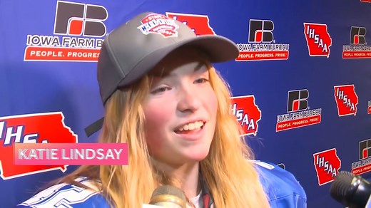 20K views · 212 reactions | Kicker Katie Lindsay became the first girl to score points in an Iowa state football championship game. She helped the Van Meter bulldogs become champions once again. She made two extra points and a field goal. That field goal was the difference in the 17-14 win for the bulldogs. | KCCI | Facebook