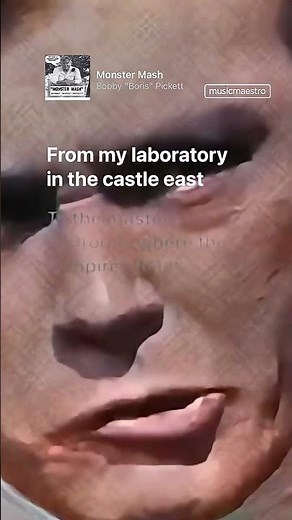 🧌 Bobby Pickett ‘Monster Mash’ Lyrics #shorts