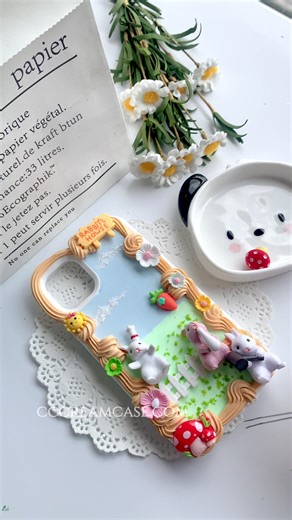 ASMR Bunny Decoden Phone Case Crafting Tutorial