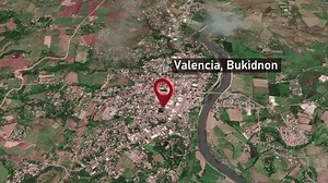 Valencia City Map Zoom (Bukidnon, Philippines) from Space to Earth