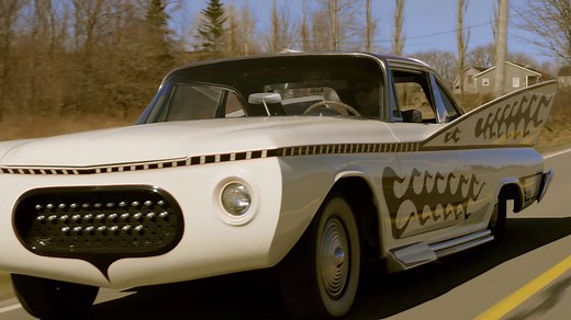 Bad Chad's first custom car build was the "Bat out of Hell", a 1960 Chrysler Windsor that he chopped and welded until it was one-of-a-kind. | Discovery Motor