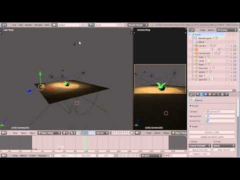 Blender Tutorial - Switching between Multiple Cameras in an Animation