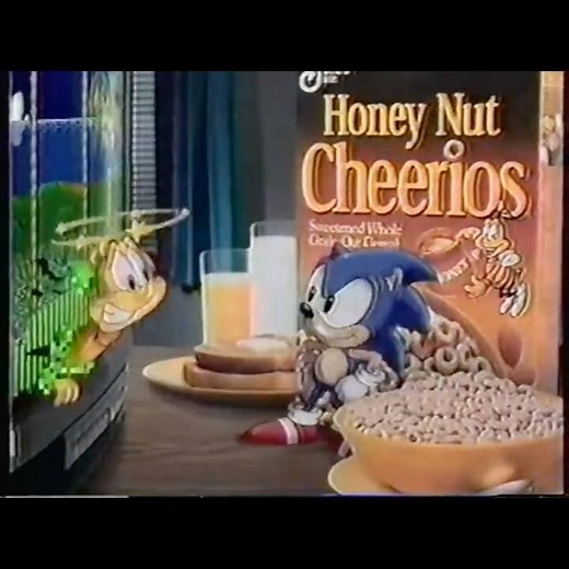 Rare Sonic the Hedgehog Cheerios Commercial 🦔🥣 (90s Nostalgia!)