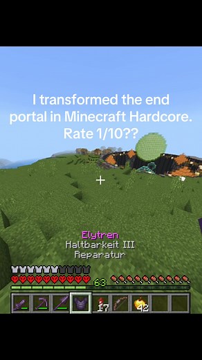 Transforming the End Portal in Minecraft Hardcore