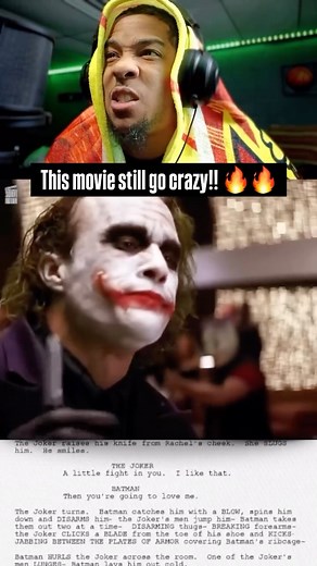 This movie still goes hard!!! @scriptinmotion  #batman #joker #thejoker #thedarkknight #darkknight #movies #classicmovie #moviescenes #whysoserious #script #moviescript #reels #moviereels #reaction #explore | Josh Caso Adams | Facebook