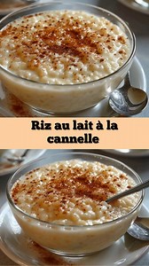 Riz au lait à la cannelle 🍚✨ Crémeux, doux et délicatement parfumé. Ingrédients : • 120 g de riz rond dessert • 1 L de lait entier • 80 g de sucre en poudre • 1 gousse de vanille (ou 1 sachet de sucre vanillé) • Cannelle en poudre (pour servir) • 1 pincée de sel Préparation : 1.Rince le riz à l’eau froide jusqu’à ce que l’eau soit claire. 2.Fais-le blanchir 2 min dans une casserole d’eau bouillante puis égoutte-le. 3.Verse le lait dans une casserole à fond épais, ajoute la vanille et le sel, pu