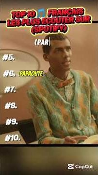 TOP 10 FRANCE #papaoutai #stromae #rapfrancais #musique #rap
