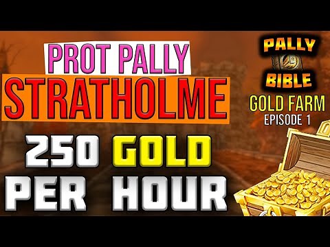 Prot Paladin TBC Gold Farm Strat Live | Minimum Gear Required (Pre-bis) | Pally Bible Ep. 1
