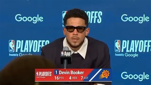 Devin Booker on Lu Dort’s trip: “I don’t know if it was intentional or not. I seen he stuck his leg out a little bit. He threw his hand up to say it was a foul, and it just wasn’t granted.”(Via, @ohnohedidnt24)