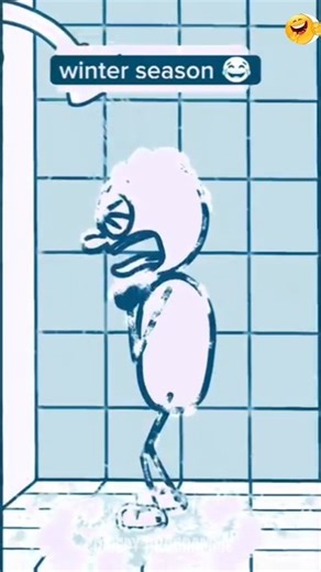 showering ❄️🤣 #shorts #viralshorts #funny #shower