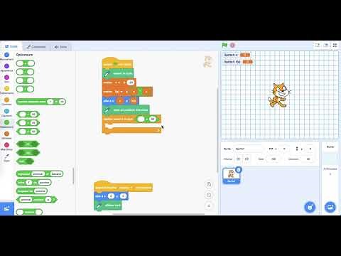 Tracer une courbe avec Scratch.